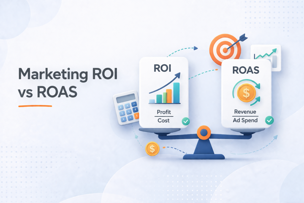 Marketing ROI vs ROAS